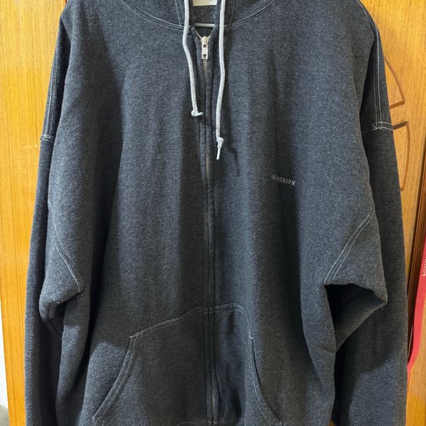 아나크로놈 회색 오버핏 후드집업 38