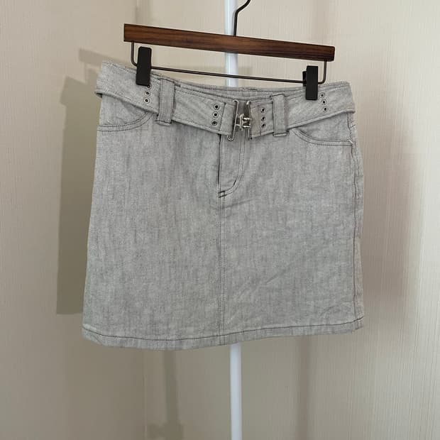 버클벨트데님스커트