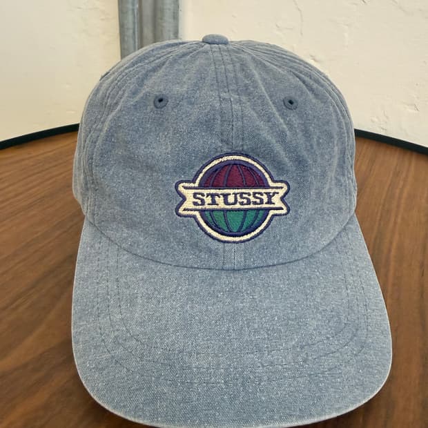 스투시 연청데님 캡
