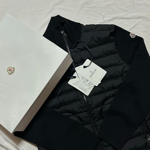 몽클레어 니트 패딩 블랙 L