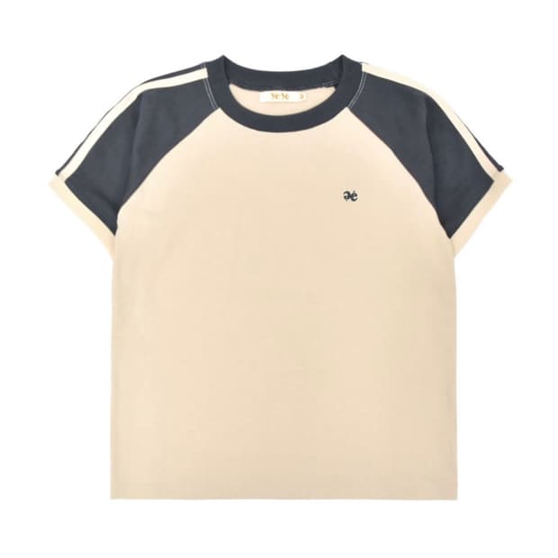 예예 Sun Moon Raglan Crop S/S - Charcoal 