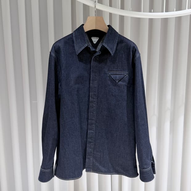 (S+/48) / 보테가 인디고 데님 긴팔 셔츠