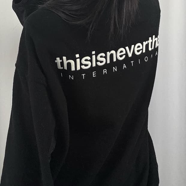 디스이즈네버댓 블랙 플리스 후리스 자켓