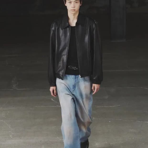 인사일런스 베지터블 레더 플라이트 자켓 L