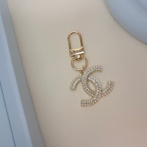 2+1 행사) 샤넬 키링 빈티지 펜던트 진주링 cc