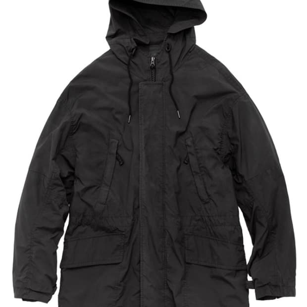 (2) 폴리테루 64델 롱파카 하드 코티드 올리브그레이