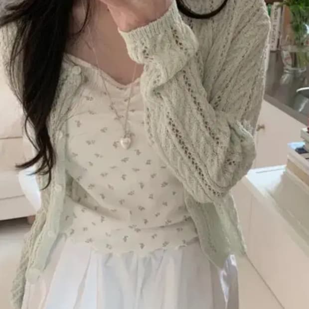 미니포에 케일러 가디건 민트