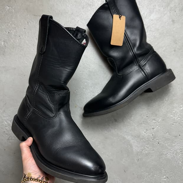 00's OG USA Made 레드윙 1125 페코스 블랙 웨스턴 부츠