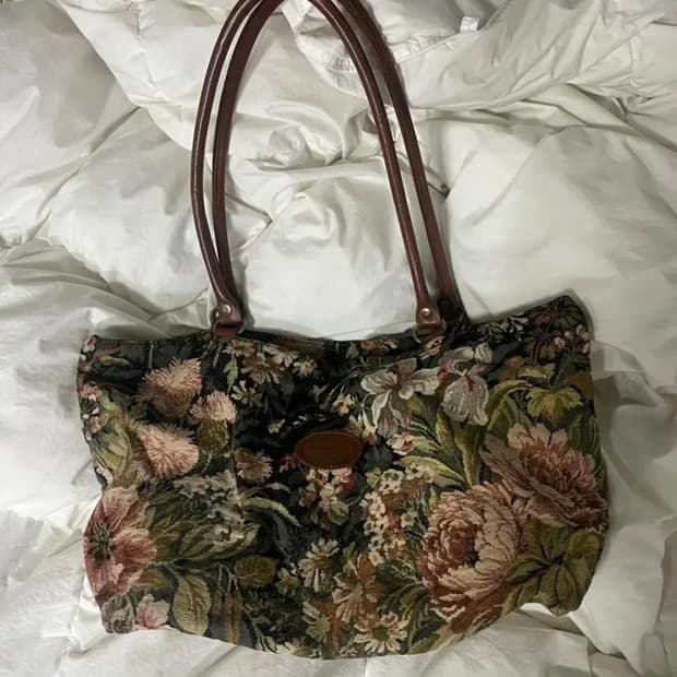 빈티지 플라워 백