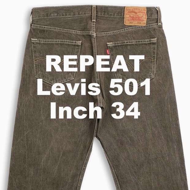 빈티지 리바이스 501 그레이진 34 인치 LV50136546