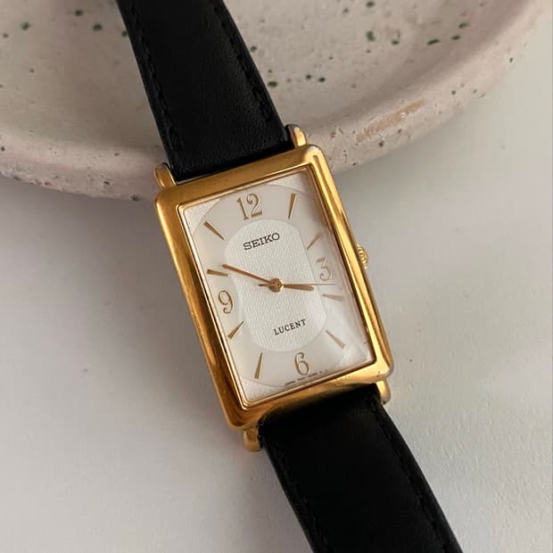 Seiko 세이코 lucent 루센트 스퀘어 쿼츠