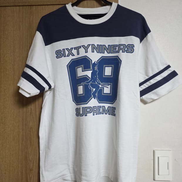 [M] 슈프림 x 히스테릭글래머 69 풋볼 티셔츠