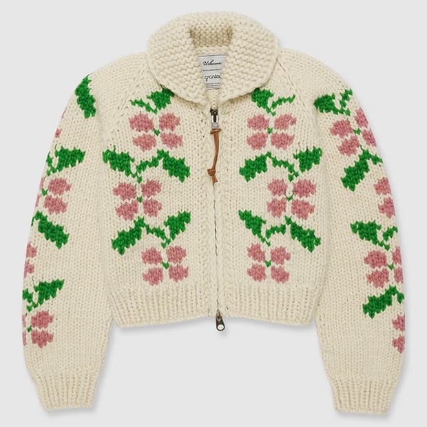 얼바닉30 플루메리아 핸드메이드 가디건