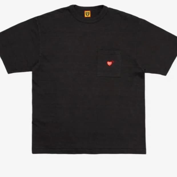 [2XL] 휴먼 메이드 포켓 티셔츠 블랙