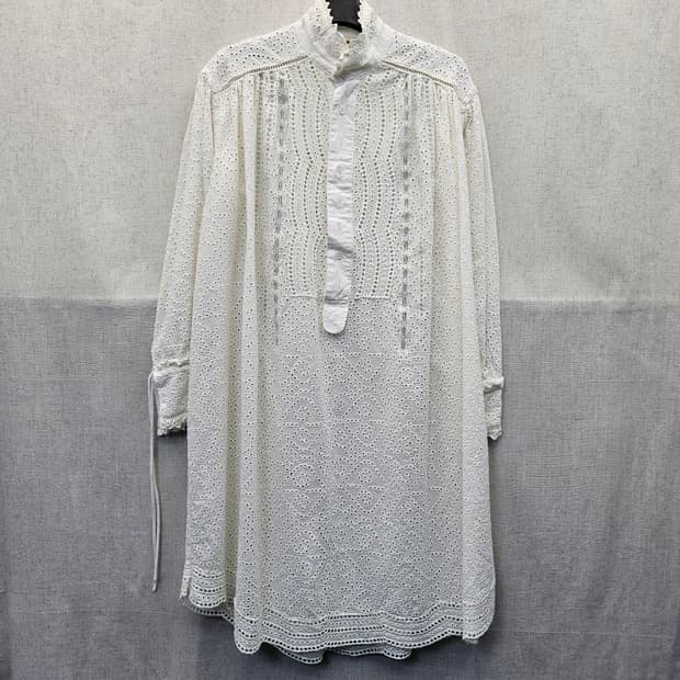 자딕앤볼테르 화이트 자수 롱 원피스 (358