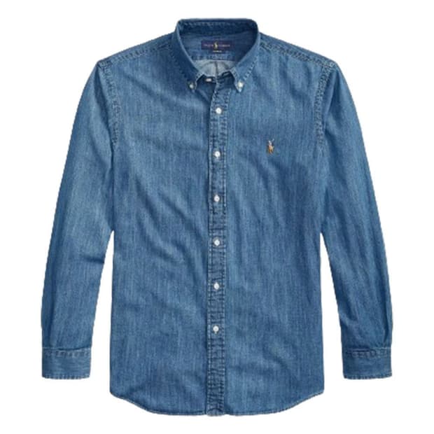 폴로 랄프로렌 포니로고 데님셔츠 커스텀핏 XL