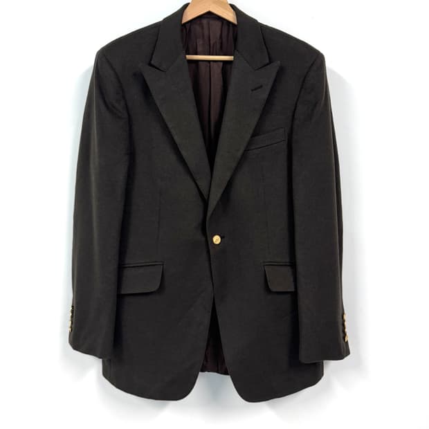 dunhill 던힐 금장 원버튼 캐시미어 블레이저 자켓 50