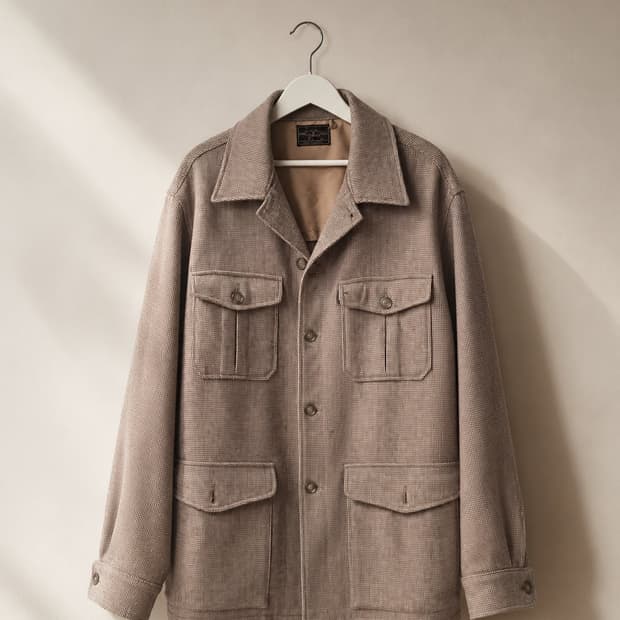 울리치 (Woolrich) 체크 사파리 자켓