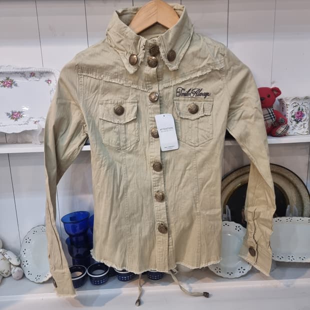 백 레이스업 스트릿 셔츠 자켓