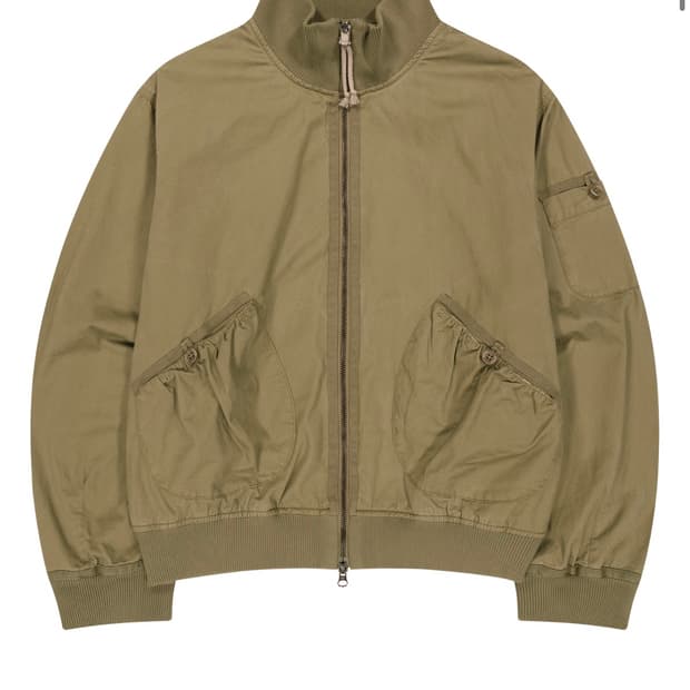 코이세이오 더스트 코튼 봄버 자켓 베이지