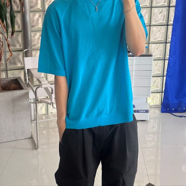 SHEER KNIT TEE 시스루 니트 티셔츠