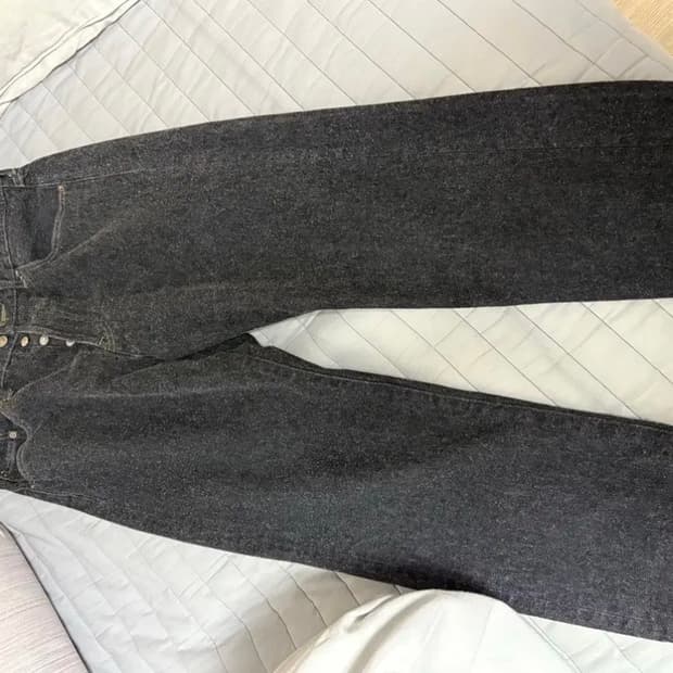 아프레쎄 washed denim pants 블랙 36