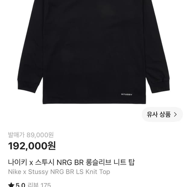 나이키 스투시 맨투맨
