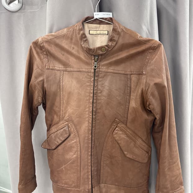 소가죽 에이징 자켓