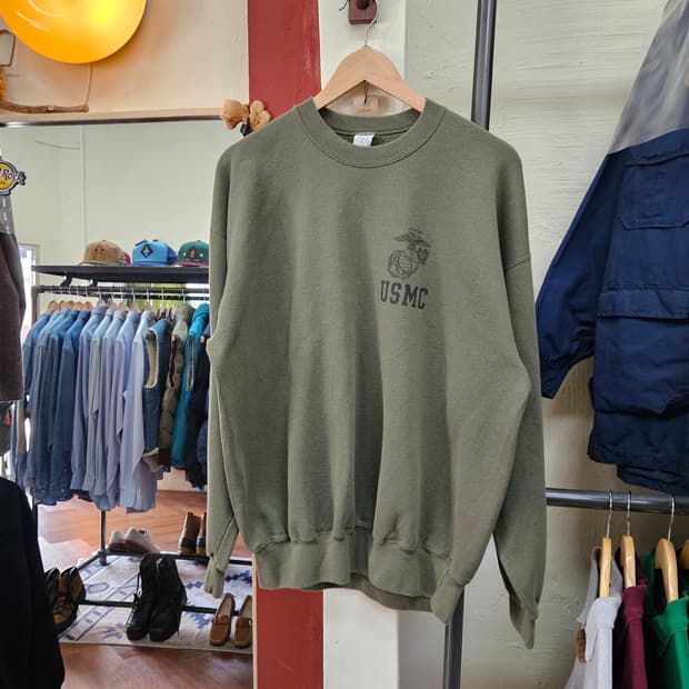 USMC 스웻셔츠 실측 XL~2XL