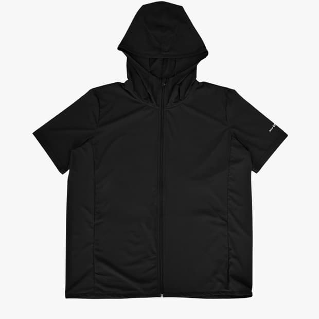 지초이 컴포트 25-002 워터프루프 집 후디 블랙