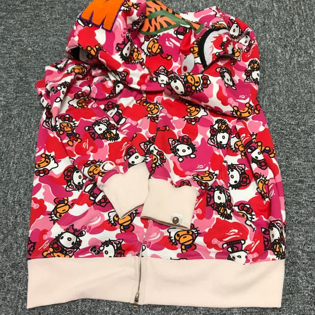 베이프 키티 후드집업 2XL 