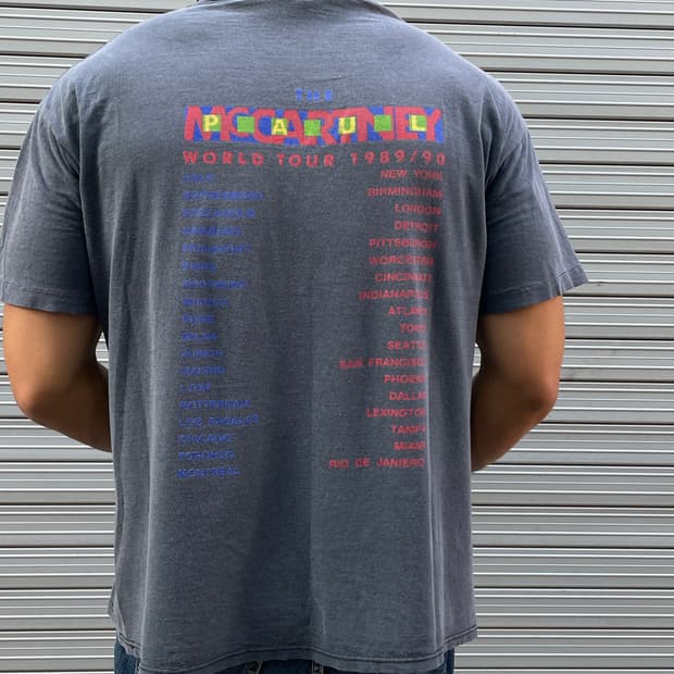 80s Paul McCartney Official Tour Fade T