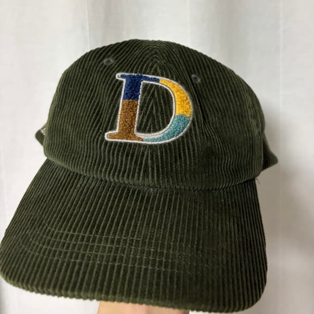 다임 그린 코듀로이 캡