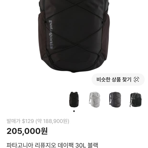 파타고니아 30L 백팩