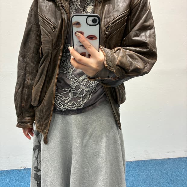 빈티지 레더 자켓