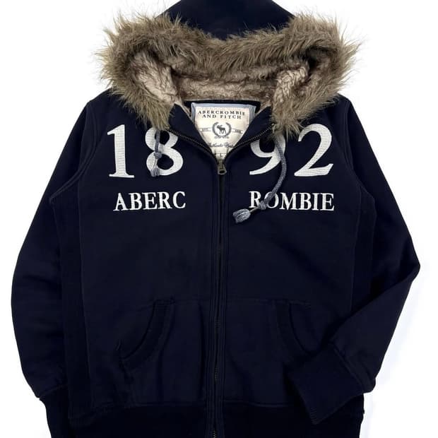 (유일매물,희귀!!) 아베크롬비 울프죠 네이비 후드집업