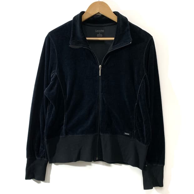 캘빈클라인 벨벳 트랙탑 자켓