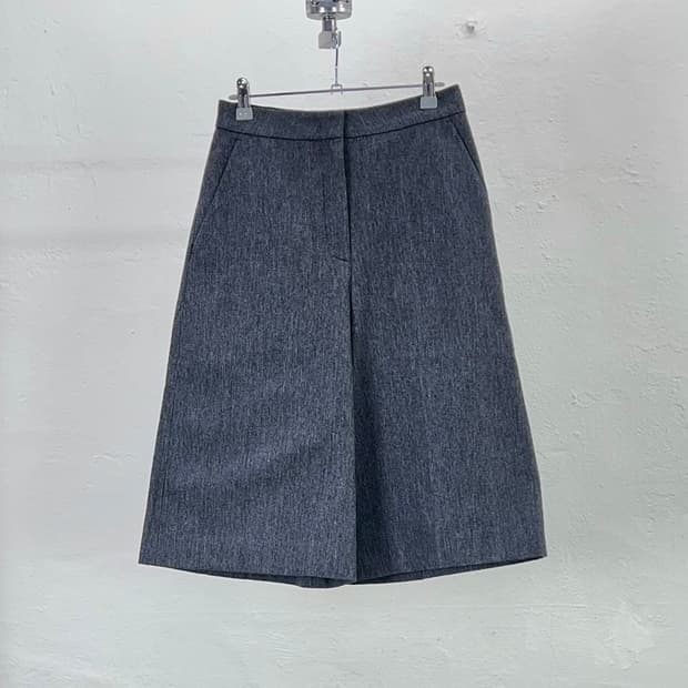 준지 차콜 네프 헤링본 가우초 쇼츠