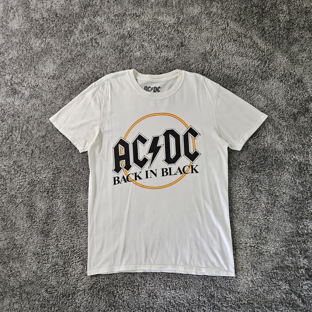 [무료배송] ACDC 백인블랙 반팔 티셔츠