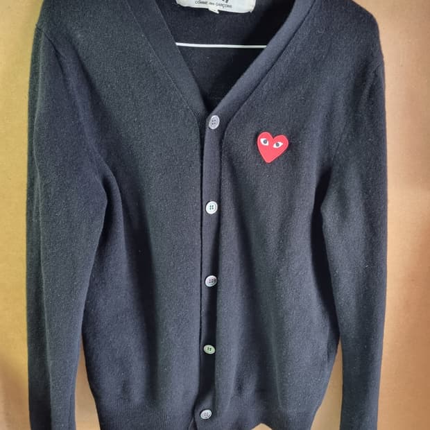 꼼데가르송 남성 울 가디건 