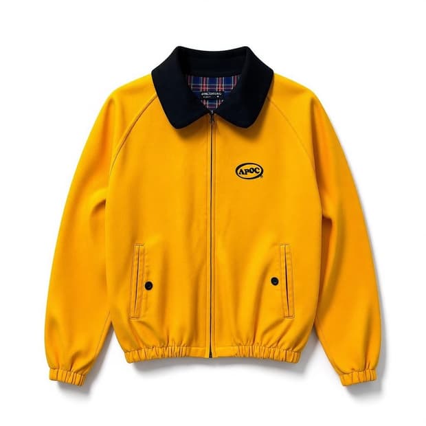 APOC 어피스오브케이크 플리스 집업 자켓 옐로우