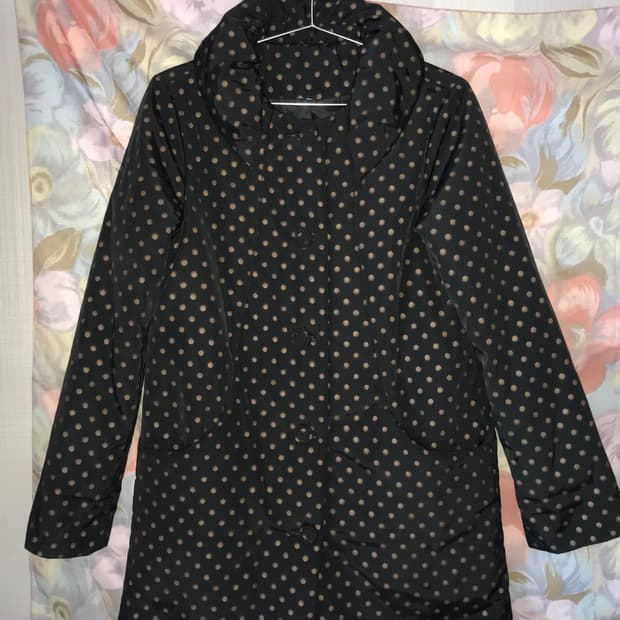 Dot padded coat🟤⚫️