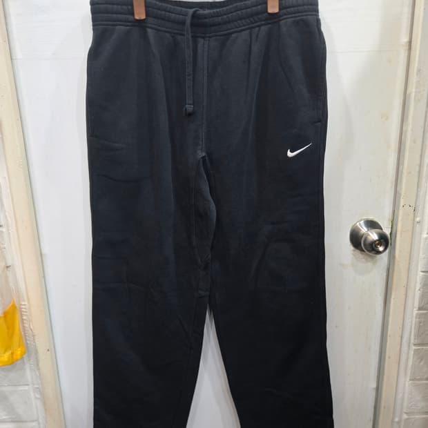 105,XL )) NIKE 나이키 블랙 기모 트레이닝복 바지!