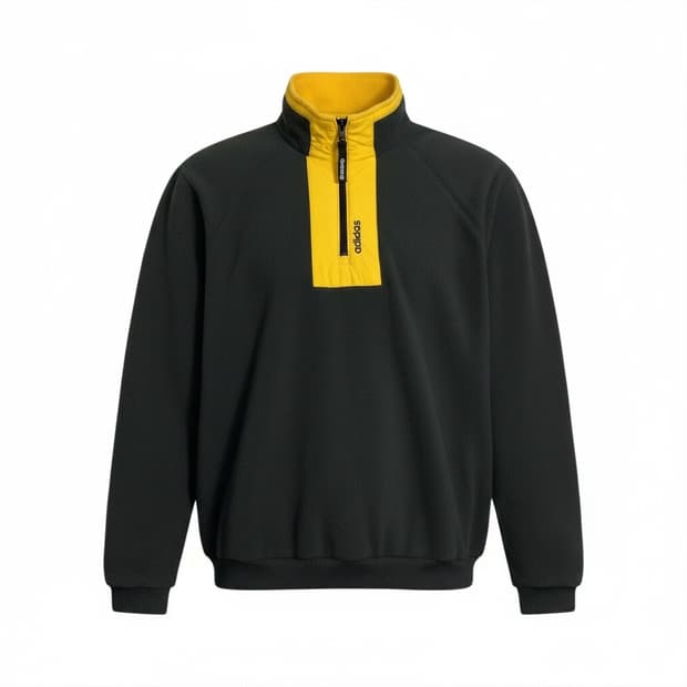 아디다스 플리스 하프집업 L