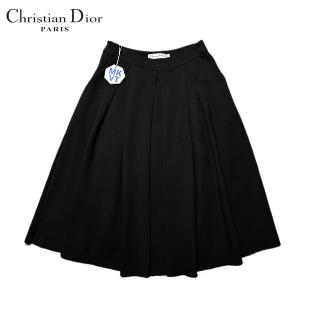 크리스챤 디올 코튼 주름 스커트