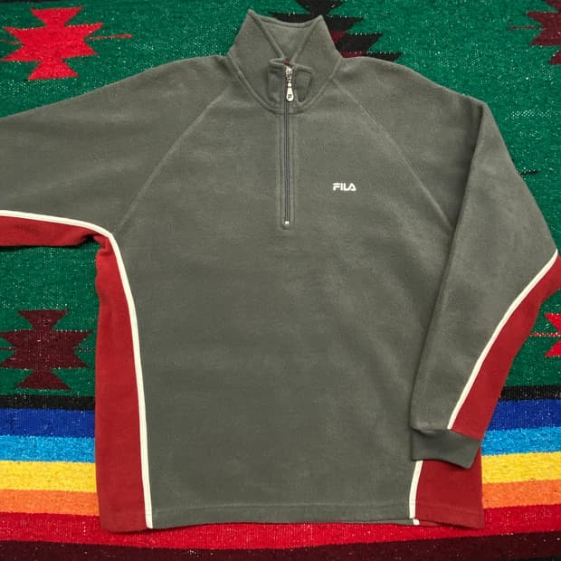 미국빈티지 휠라 아노락 후리스