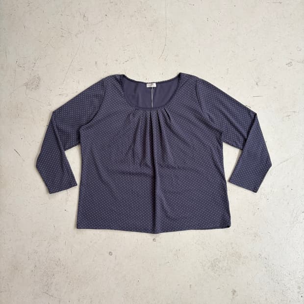 St.PINASSE JPN 빈티지 토트 셔링 블라우스 XL