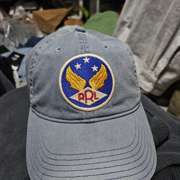 크림발] RRL 윙로고 볼캡 더블알엘
