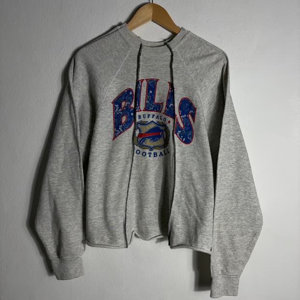 NFL 버팔로 Bills 빈티지 스웨트셔츠 그레이(XL)