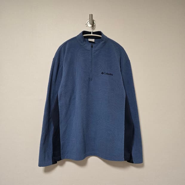 컬럼비아 토포그래픽 패턴 반집업 플리스 / 남성 니트/ 남자 후리스